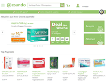 Tablet Screenshot of esando.de